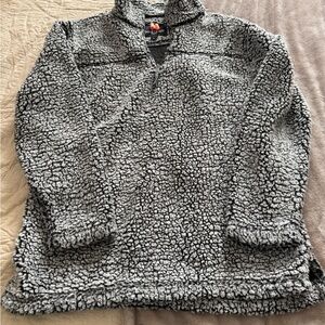 Boxercraft Charcoal Soft and Snuggly 1/4 zip Jacket. 100% Polyester